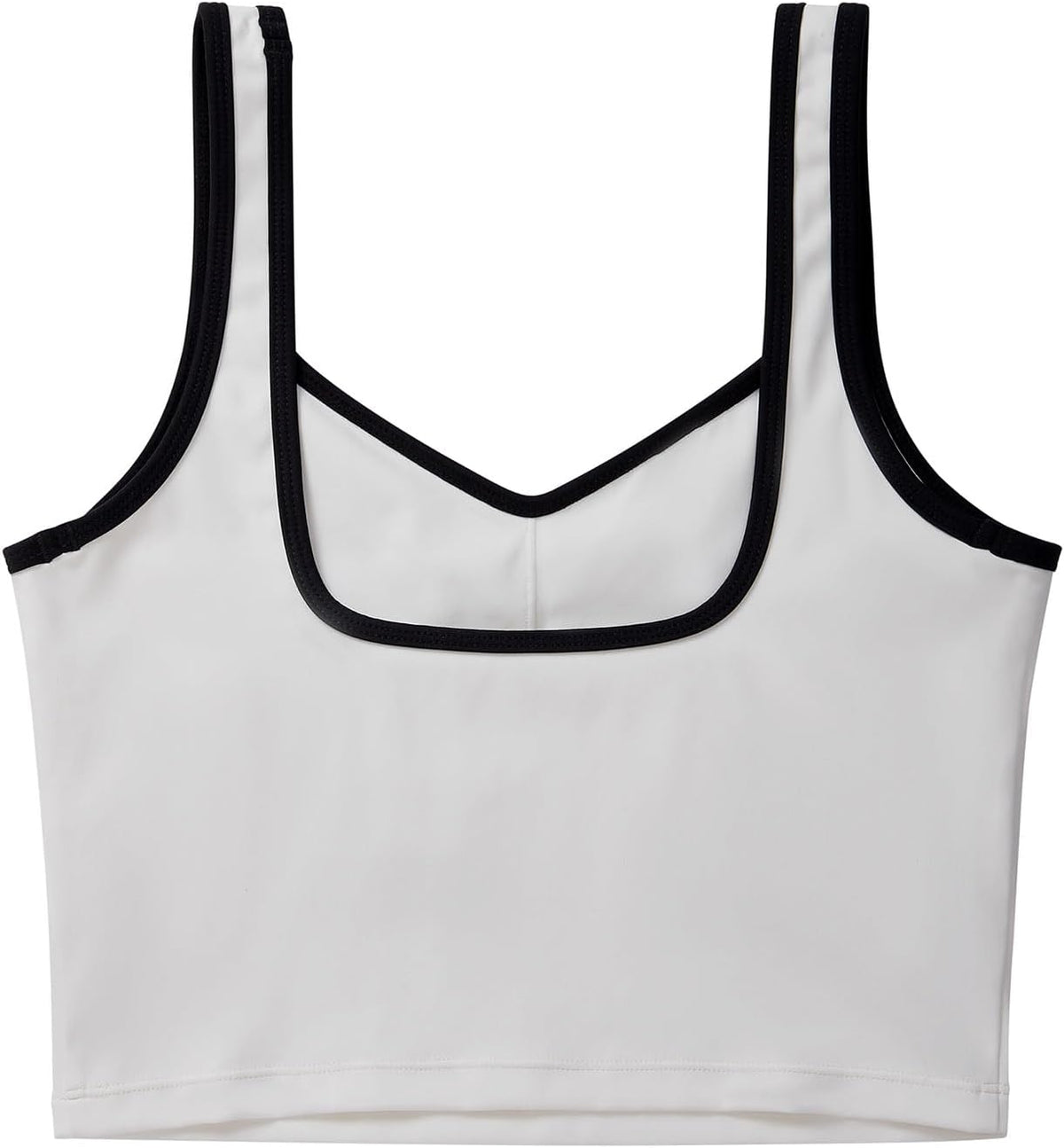 SUUKSESS Sports Bra - Sweetheart Neckline Padded Workout Crop Top for Women | Comfortable Fit