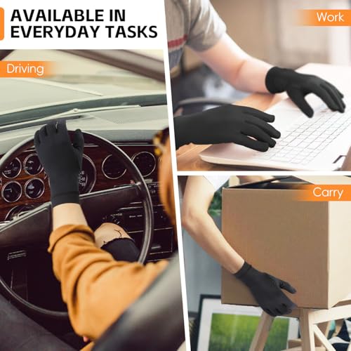 Big Mango Arthritis Gloves, Compression Gloves with Touchscreen Fingers for Women Men, Copper Gloves for Carpal Tunnel Relief, Arthritis Pain Relief, Raynauds, Swelling, Work,Typing,Hand Support (M)