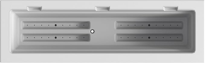 Mayne Fairfield 3ft Window Box, Self Watering Flower Box with Double Wall Design, All Season Fade Resistant Outdoor Window Planter With Steel Mounting Bracket, White