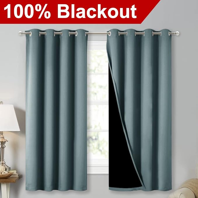 NICETOWN Extra Long Truly Blackout Drapes
