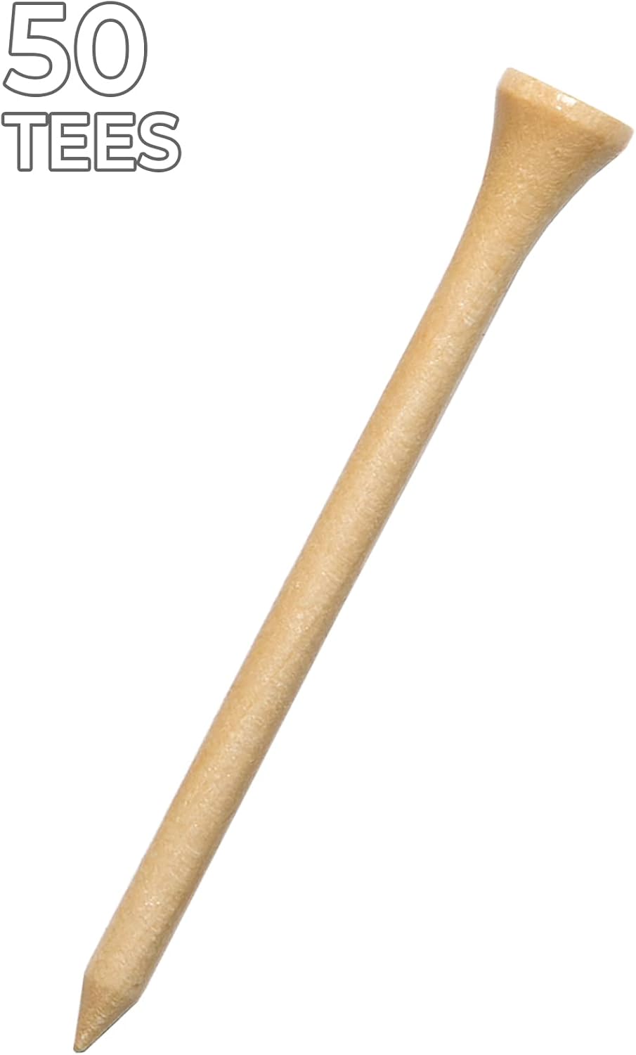 Pride Golf Tee - Deluxe 2-1/8 Inch Golf Tees | 50 Count Bag for Optimal Performance