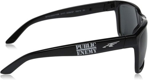 ARNETTE Witch Doctor AN4177-20 Sunglasses - Gloss Black Frame, 59mm Grey Lens
