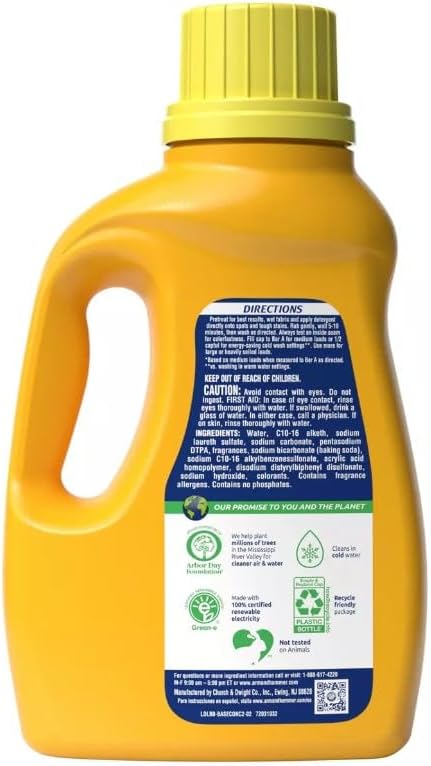 Arm & Hammer, Liquid Detergent Clean Burst, 50 Fl Oz