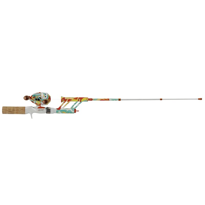ProFISHiency Krazy Pocket Combo | 30” Light Action Tangle-Free Telescopic Fiberglass Rod | Micro Spincast Reel 4.1:1 Gear Ratio | Pre-Spooled w/ 6lb Line