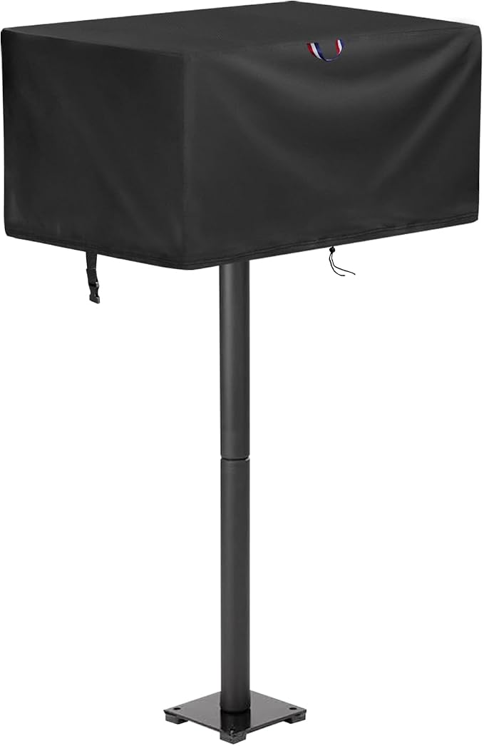 23 Inch Park Style Grill Cover, Waterproof Veranda Rectangular Table Top BBQ Grill Cover for Outdoor Grill - 24" L x 23" W x 19" H