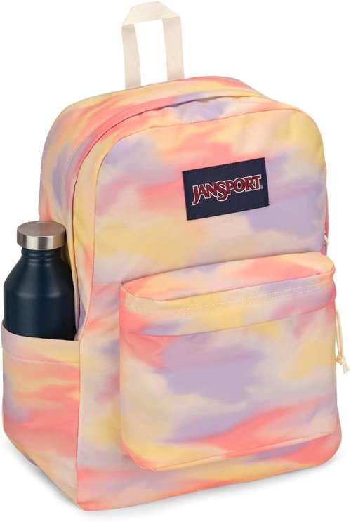 JanSport SuperBreak Plus Backpack - Spacious Daypack with Padded 15-Inch Laptop Sleeve | Blurred Wash Color