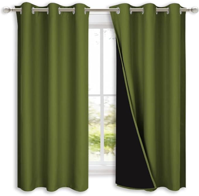 NICETOWN 100% Blackout Short Curtains