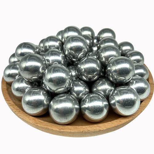 35 x 68 Aluminum Balls Self Defense Glass Breaker, 68 Caliber Hard Solid Ammo Projectiles Compatible with Byrna SD/LE and Umarex T4E HDR68/ HDS68/HDX68/ HDB68 (7.3 Grams, Silver)