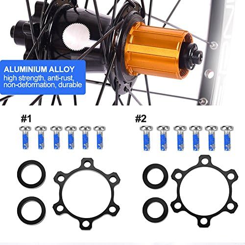Dilwe Hub Conversion Adapter, 1 Pcs Alloy Front Rear Boost Hub Adapter Boost Hub Conversion with Washers Screws for DIY Bikes(142 * 12mm to 148 * 12mm(for Rear))