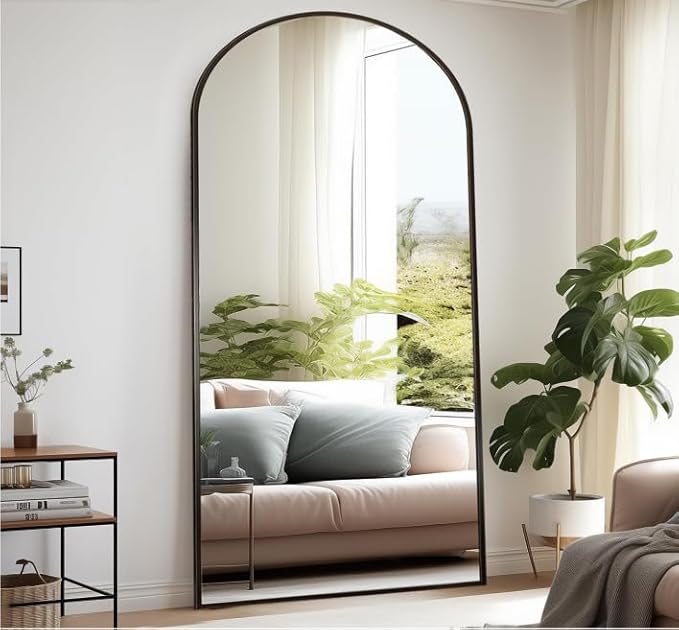 Rowjut Floor Full Length Mirror, Arched Mirrors Full Length 81"x41"