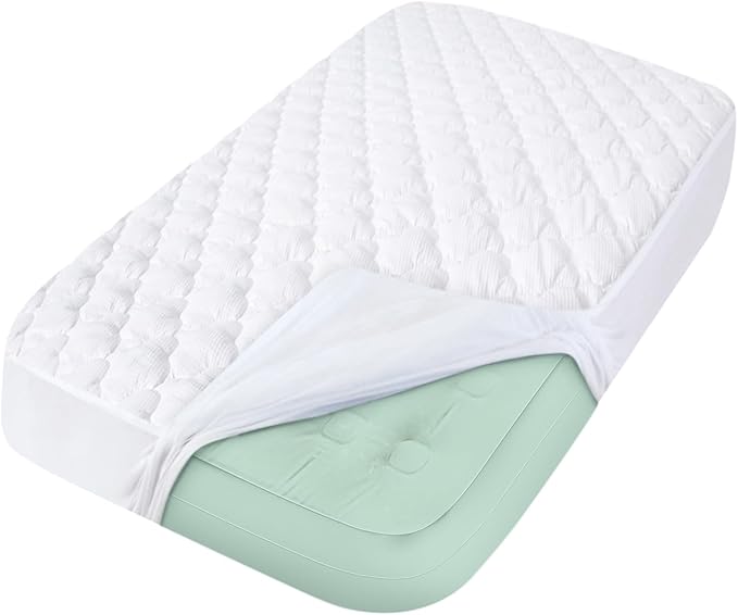 Toddler Travel Kids Air Mattress Protector Waterproof, Compatible with hiccapop Inflatable Toddler Travel Bed or EnerPlex Kids Inflatable Travel Bed