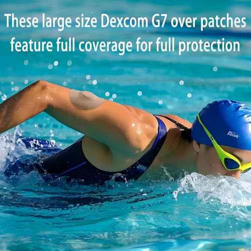 20 Pack Over Patches Waterproof for Dexcom G7,Compatible with for CGM Sensors | Center Without Glue Full Coverage,Latex-Free, Hypoallergenic, Easy Removal,No Residue | Lasts Over 10 Days(Tan, 3.15)