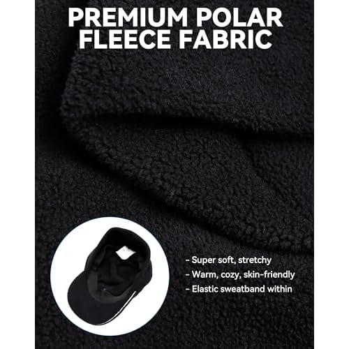 Gisdanchz Women's Winter Reflective Stretchy Ponytail Hat with Drop Down Ear Flap