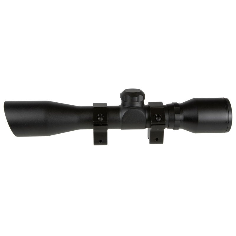 TRUGLO 4x32MM Compact Tactical Hunting Shooting Durable Waterproof Fogproof Scratch-Resistant Aluminum Tube Duplex Reticle Riflescope with Weaver-Style 3/8 Mount & Lens Covers Included