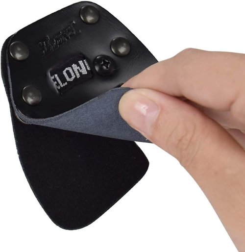 Archery Finger Tab Shooting Tabs Finger Saver Protect Guard Glove Cow Leather for Recurve Bow Right Left Handed