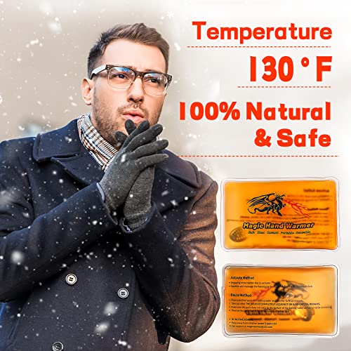 8 Pack Magic Hand Warmers, Reusable Snap Heat Packs, Reusable Pocket Hand Warmers, Portable handwarmers Used for Outdoor, Indoor, Working, Studying, Camping, Warm Gifts for Adults or Kids(02)