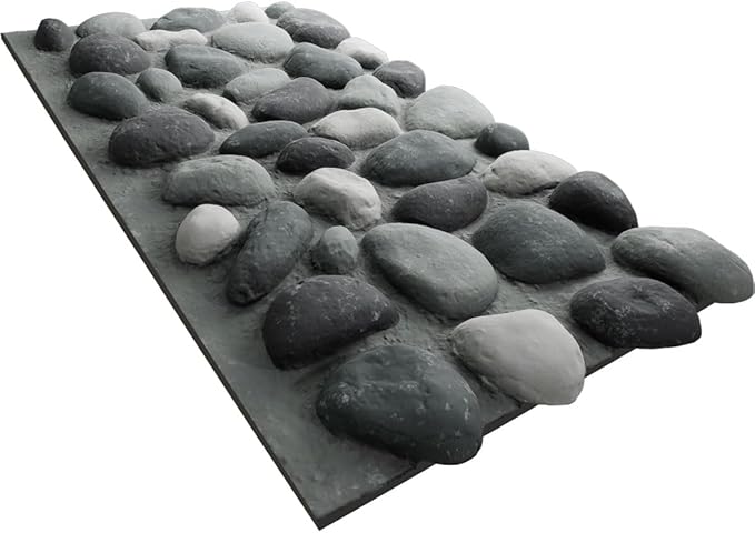 EverStone River Rock Faux Rock Panel, Azure Stone Color