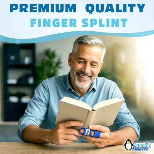 Finger Splint Wrap - Adjustable Heavy Duty Velcro, Rigid Adjustable Angle Support, One Size Fits Most, Latex-Free Pain Relief for Finger Injury, Sports Recovery, Everyday Use (1)