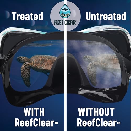 Anti-fog Mask Drops actively supporting Plastic Clean-up. Plant-sourced, Reef-Safe formula in a bio-plastic bottle, by a small business making thoughtful choices for snorkeling, scuba diving, and more
