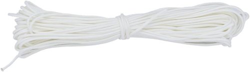 550 Paracord Survival Rope - Luminous 9 Strand Portable Parachute Cord, 25ft/50ft/100ft Options (White)