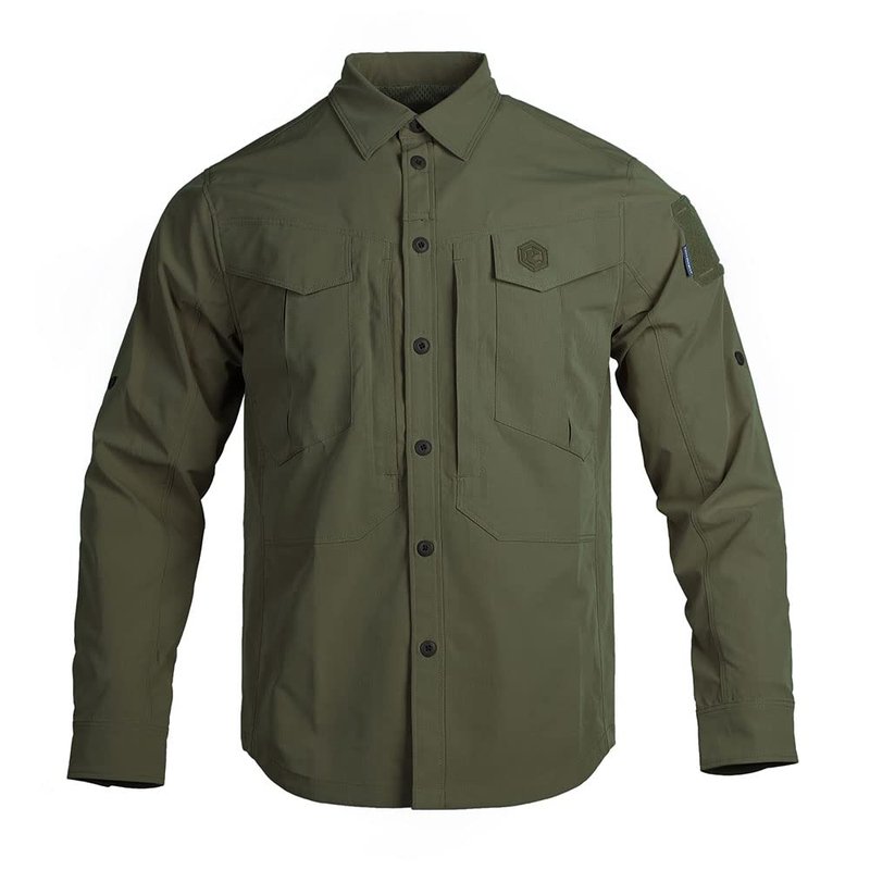 EMERSONGEAR Blue Label PaiJiZhe Tac Field Shirt,Camp Shirts Mens Long Sleeve Durable Outdoor Apparel