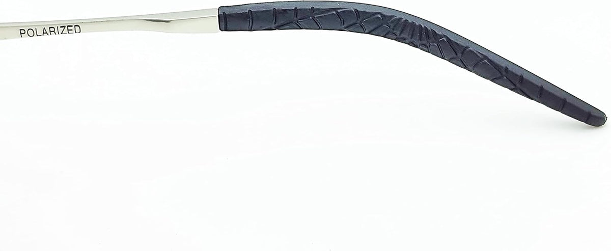 Spiderwire Classic SPW006 Polarized Fishing Sunglasses, Matte Silver/Smoke/Blue Mirror