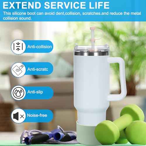 PATIKIL Silicone Boot, Bottom Sleeve Protector, Anti-Slip Protective Sleeve for Water Bottle, Car Travel Cup