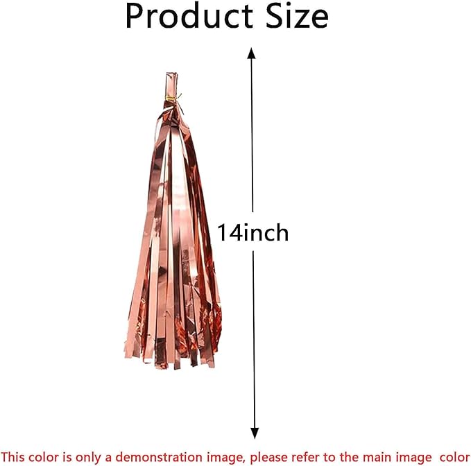 We Moment Rose Gold Peach Brown Tissue Paper Tassels Party Tassel Garland Banner for Boho Birthday Bridal Shower Wedding Bachelorette Baby Shower Decorations DIY Kits,20PCS