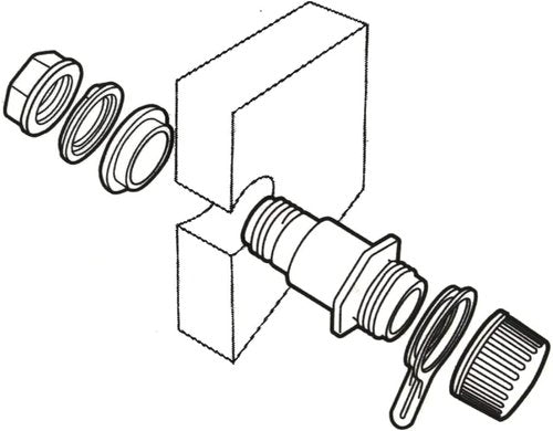 Igloo Replacement Drain Plug Set - Threaded Design (2-Pack) for Coolers