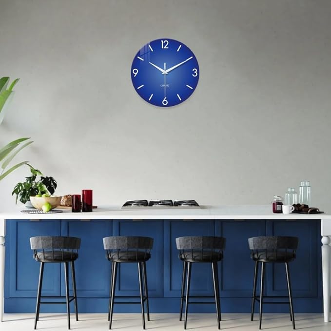 XFM Modern Wall Clock 16 Inch Silent Non-Ticking Wall Clocks Battery Operated