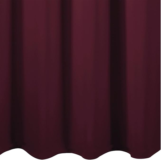 LEMOMO Blackout Curtains 52 x 90 Inch Long Burgundy Red Curtains Set of 2