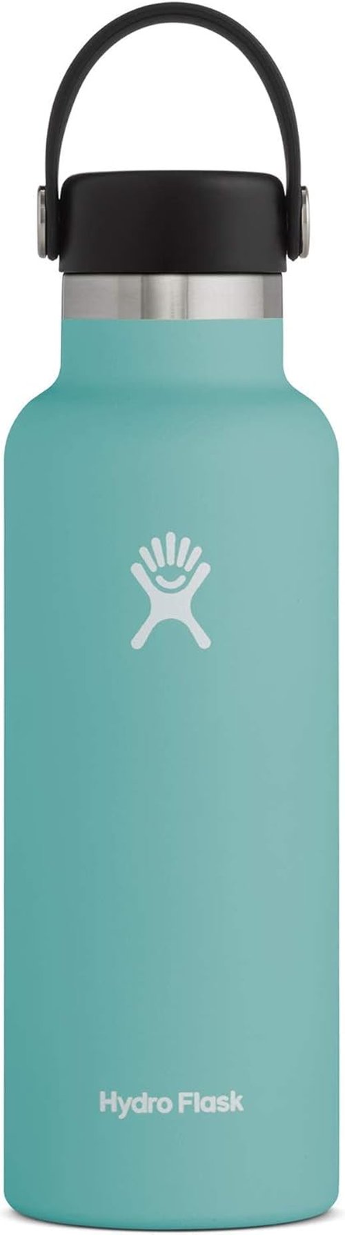 Hydro Flask 24 Oz Standard Mouth Water Bottle - Flexible Straw Cap for Easy Drinking