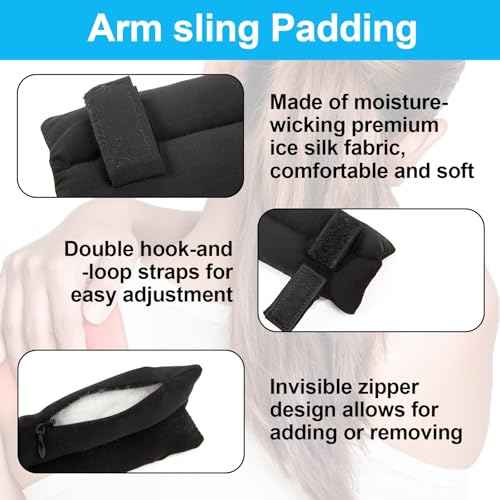 Strap Cushion for Arm Sling,Shoulder Brace Carry Strap Pillow Arm Elbow Wrist Injury Support Strap Pad Padding Pillow for Women Men and Kids Neck Pad Shoulder Brace Carry Pillows