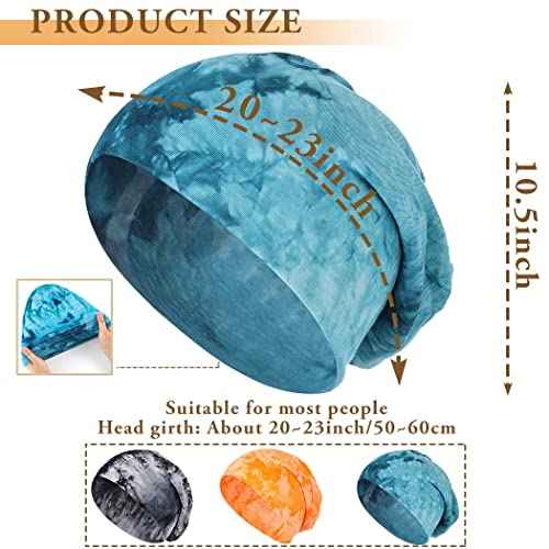 Bohend Bohemian Beanie Hats Headwear Cap Stretch Non Slip Bandanas Sleep Turbans Hats for Women Men Close top Head Covering