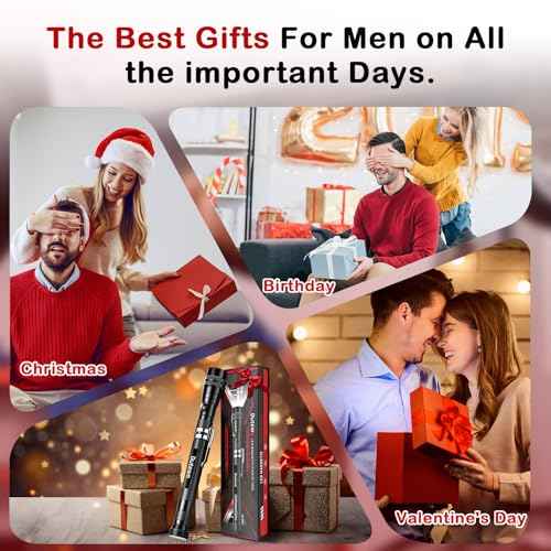 Gifts for Men LED Magnetic Pickup Tool Stocking Stuffers for Adults Extendable Magnetic Flashlight Cool Gadgets for Husband Dad Father Boyfriend Women Grandpa