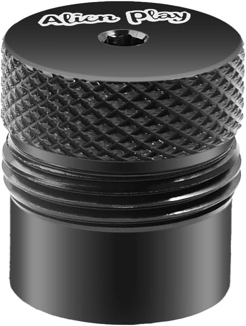 Alien Play Aluminum Fast Cap Adapter - Quick CO2 Changes for Byrna LE, SD, EP, HD, XL | Anodized Black