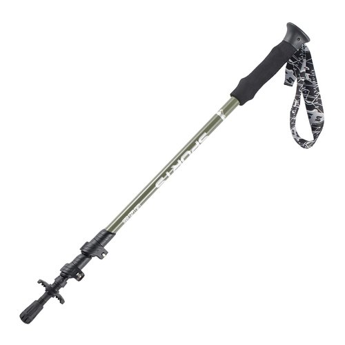 TFO 3-Section Telescopic Trekking Poles - 1PCS Carbon Fiber Monopod Walking or Hiking Sticks with with Accessories Mount and Adjustable Quick Locks
