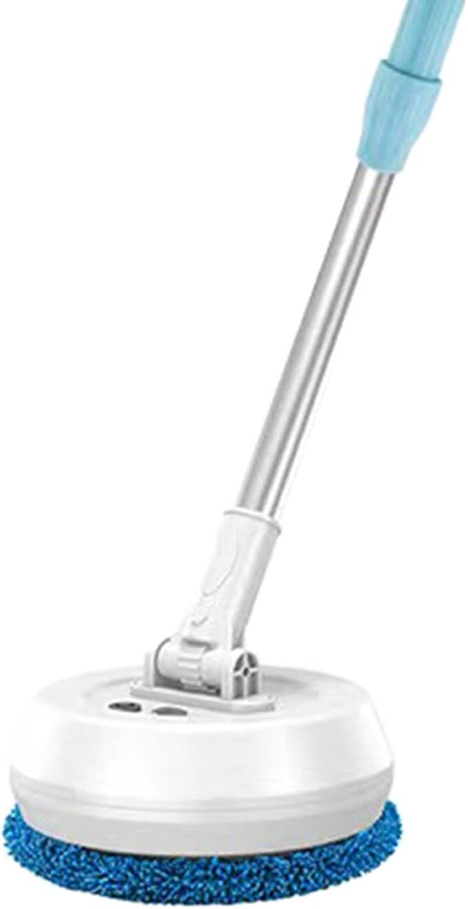 Electric Mop Scrubber with Extendable Handle, Automatic Rotation Floor Cleaner for Ceilings, Windows, Cars, and Walls, White