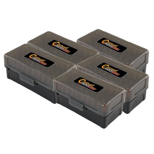 Caldwell 7.62x39 Ammo Box with Removable Lid and Strong Construction for Outdoor, Range, Shooting, Competition and Reloading, 5 Pack