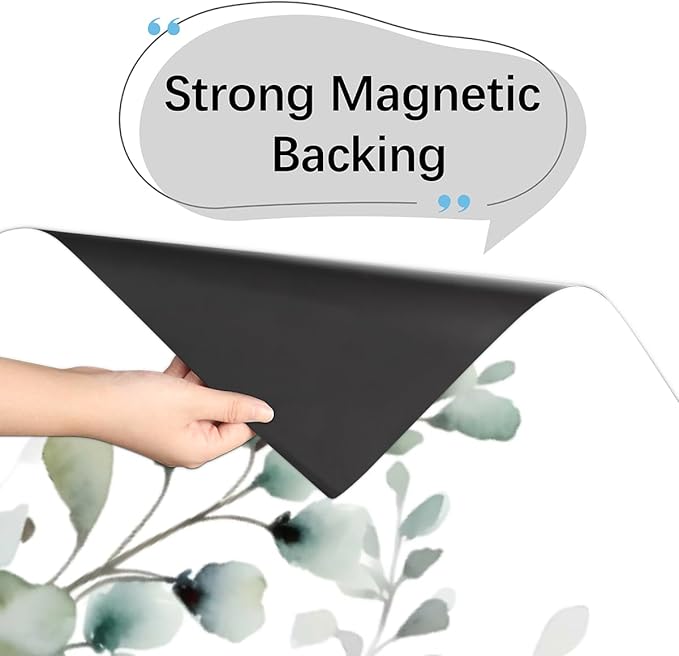 Dishwasher Magnet Cover Eucalyptus Leaves Reusable Dishwasher Magnetic Cover Sticker Decorative Dish Washer Door Cover Panel for Home Kitcen Appliance