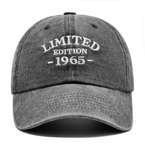 60th Birthday Gifts for Men Women, Happy 60th Birthday Decorations, Embroidered Baseball Cap Adjustable
