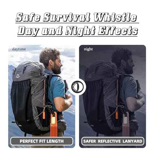 4 Pcs Emergency Whistle - Super Loud Survival Whistle with Lanyard for Safety Alert, Boating, Swimming, Kayaking, Hiking, Camping, Hunting, and Rescue Signaling