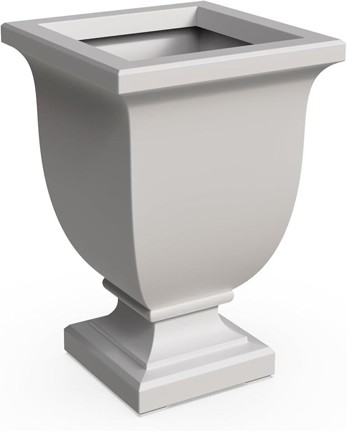 Mayne Augusta 26-Inch Tall Planter – Self-Watering, Weather-Resistant Planter for Flowers – Durable Indoor/Outdoor Design for Patio, Porch, or Entryway