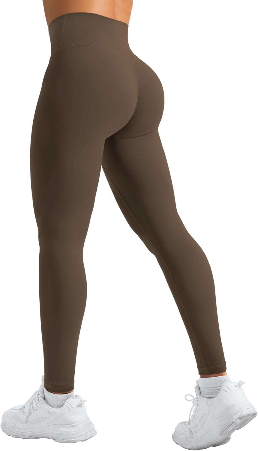 YEOREO High Waisted Yoga Leggings - Hidden Scrunch Design for Tummy Control | Compression Workout Pants