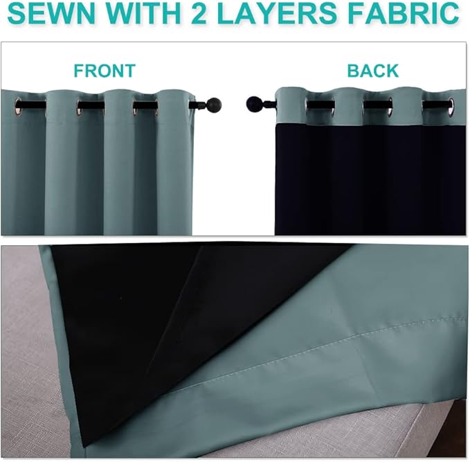 NICETOWN Extra Long Truly Blackout Drapes