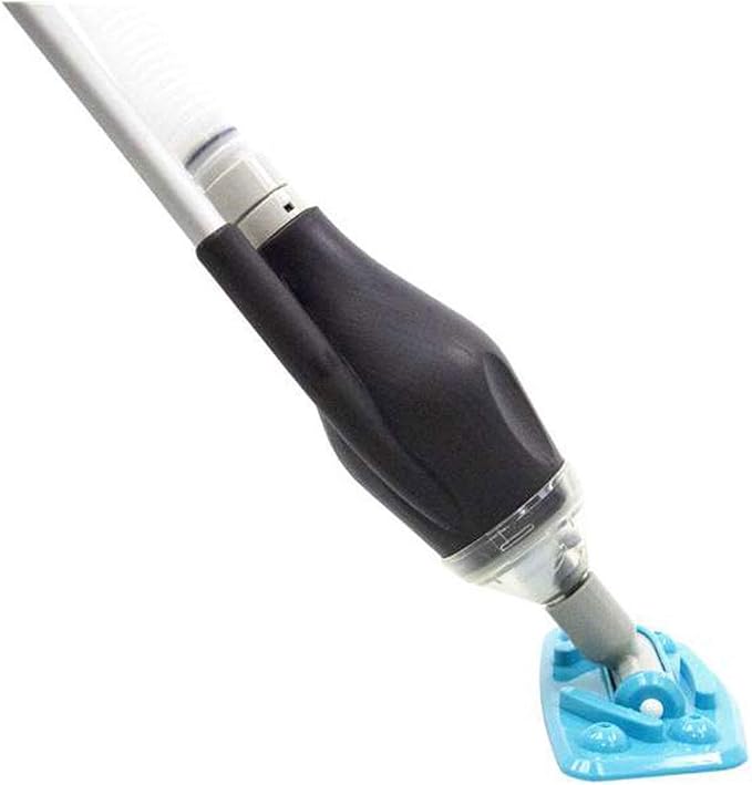 Kokido Skooba Max Handheld Automatic Vacuum Cleaner Tool for Above Ground Swimming Pools with Wide Nozzle and Smooth Gliding Wheels