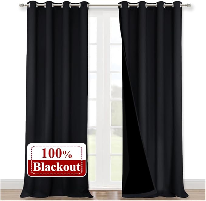 NICETOWN Extra Long Truly Blackout Drapes