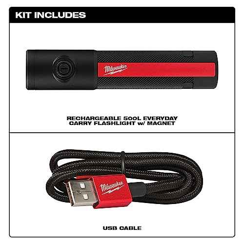 Milwaukee Electric - 500L Everyday Carry Flashlight W/Magnet Recharge