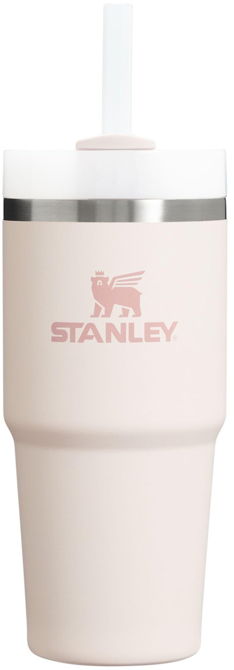 STANLEY Quencher H2.0 Tumbler with Straw 14 oz | Flowstate 3-Position Lid | Cup Holder Compatible for Travel | Insulated Stainless Steel Cup | BPA-Free | Rose Quartz 2.0
