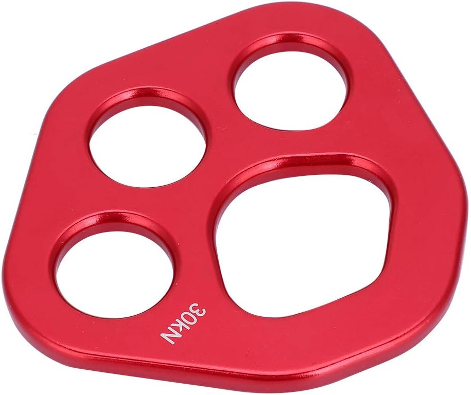 VGEBY Rigging Plate, Aviation Aluminum 4 Holes Descender Plate Climbing Bolt Rigging Plate